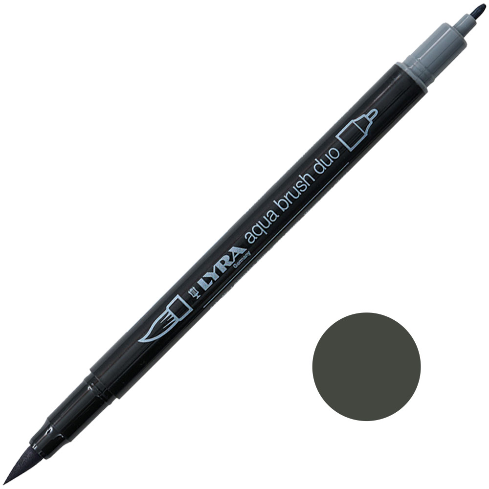 Lyra Aqua Brush Duo Marker Warm Grey Silver