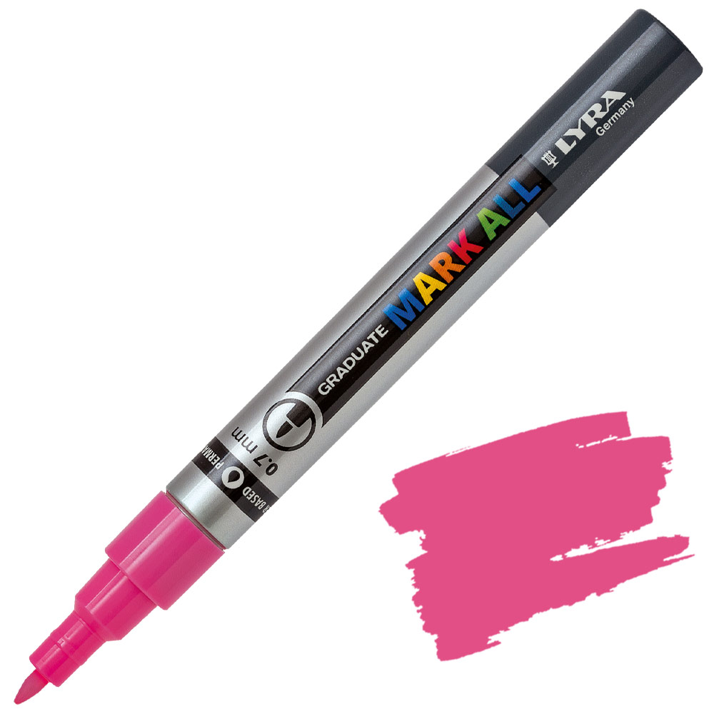 Lyra Graduate MARK ALL Paint Marker 0.7mm Pink