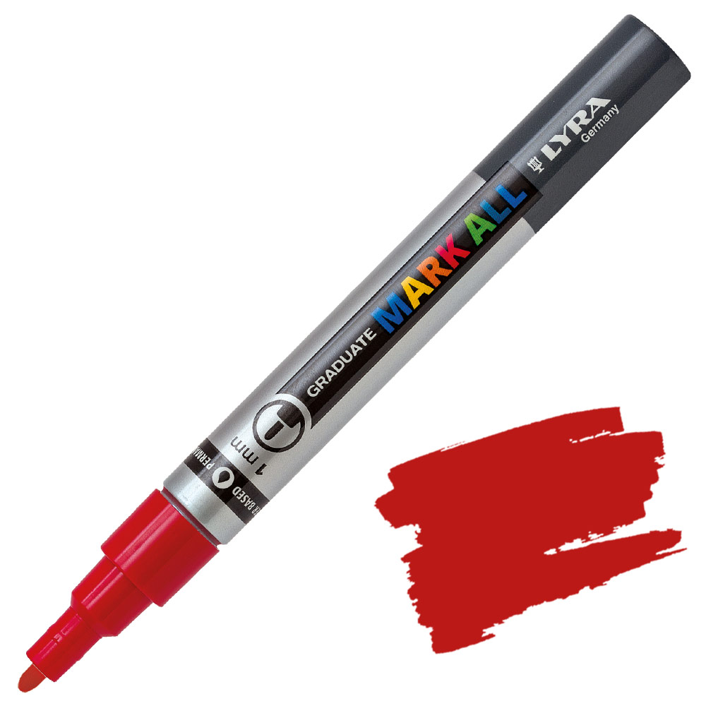 Lyra Graduate MARK ALL Paint Marker 1mm Red