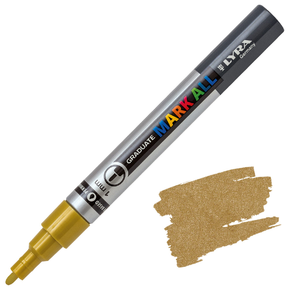 Lyra Graduate MARK ALL Paint Marker 1mm Gold