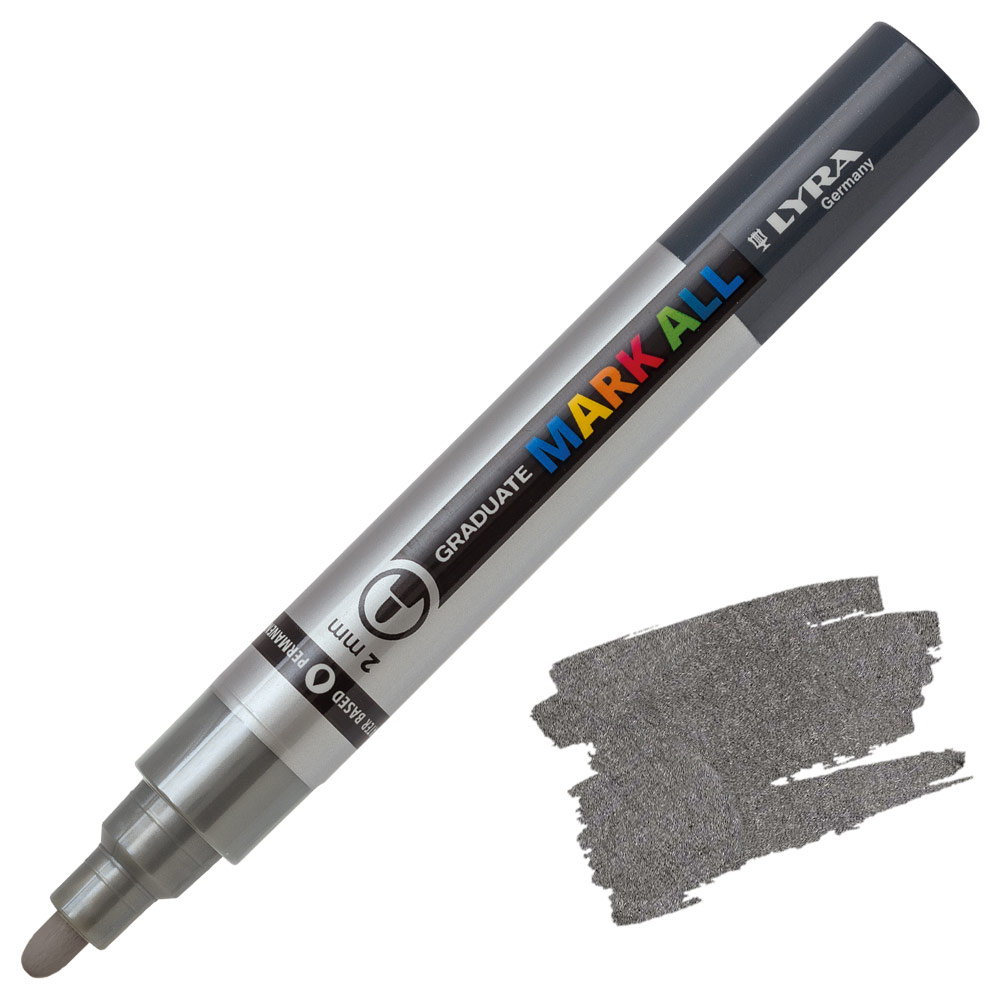 Lyra Graduate MARK ALL Paint Marker 2mm Silver