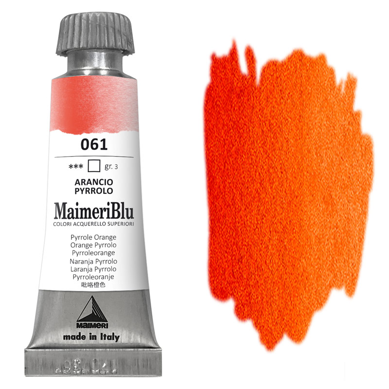 MaimeriBlu Superior Watercolour 12ml Pyrrole Orange