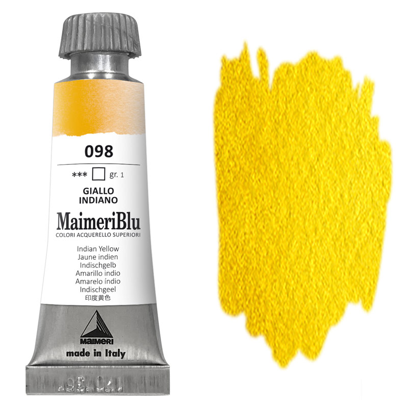 MaimeriBlu Superior Watercolour 12ml Indian Yellow