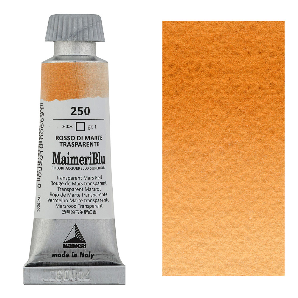 MaimeriBlu Superior Watercolour 12ml Transparent Mars Red