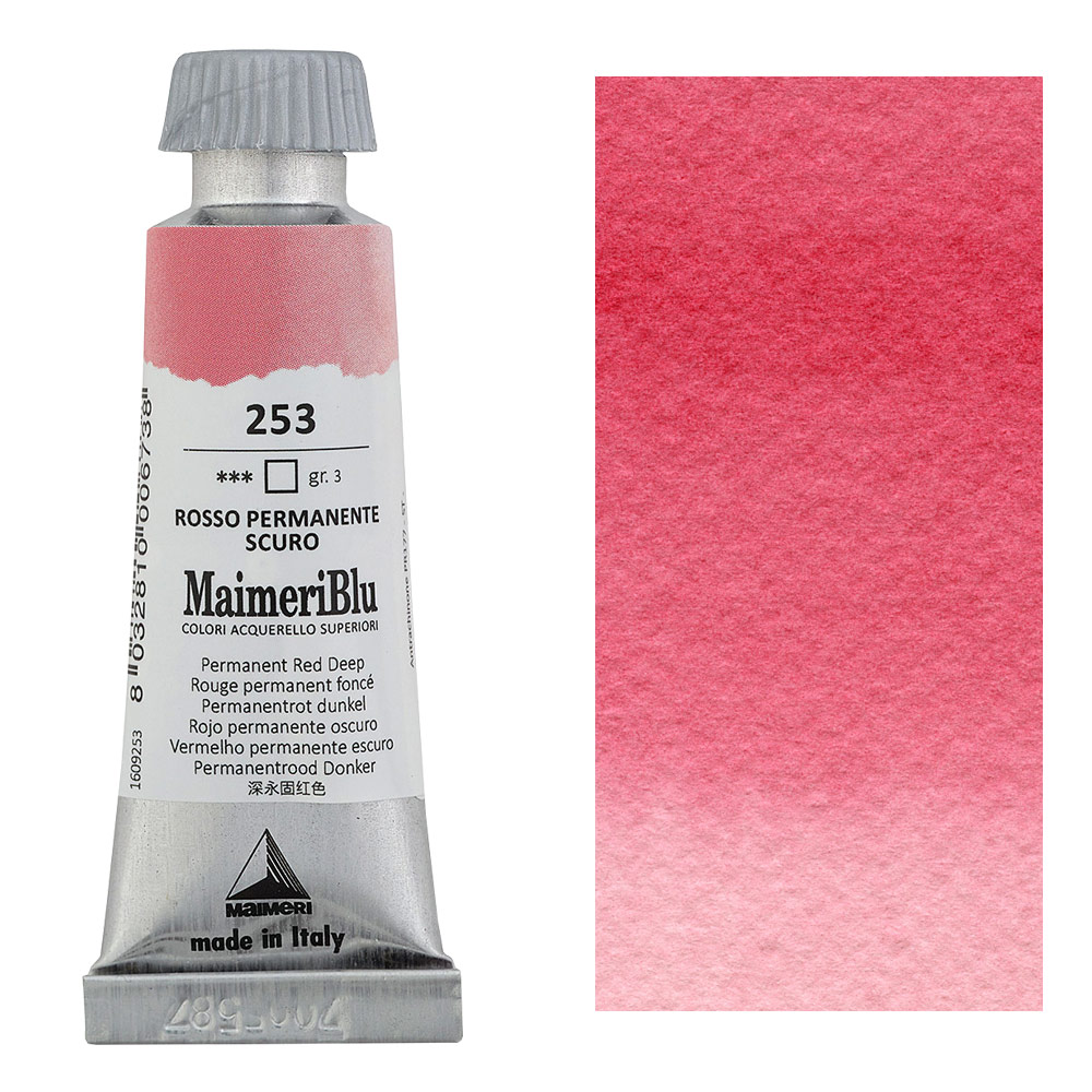 MaimeriBlu Superior Watercolour 12ml Permanent Red Deep