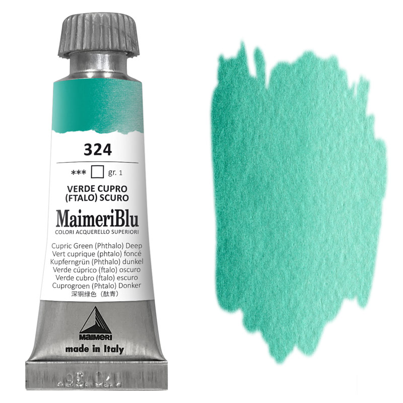 MaimeriBlu Superior Watercolour 12ml Cupric Green (Phthalo) Deep