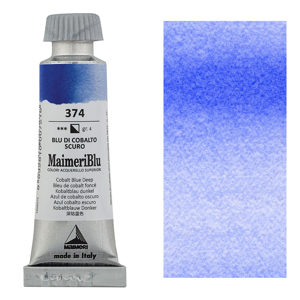 MaimeriBlu Superior Watercolour 12ml Cobalt Blue Deep