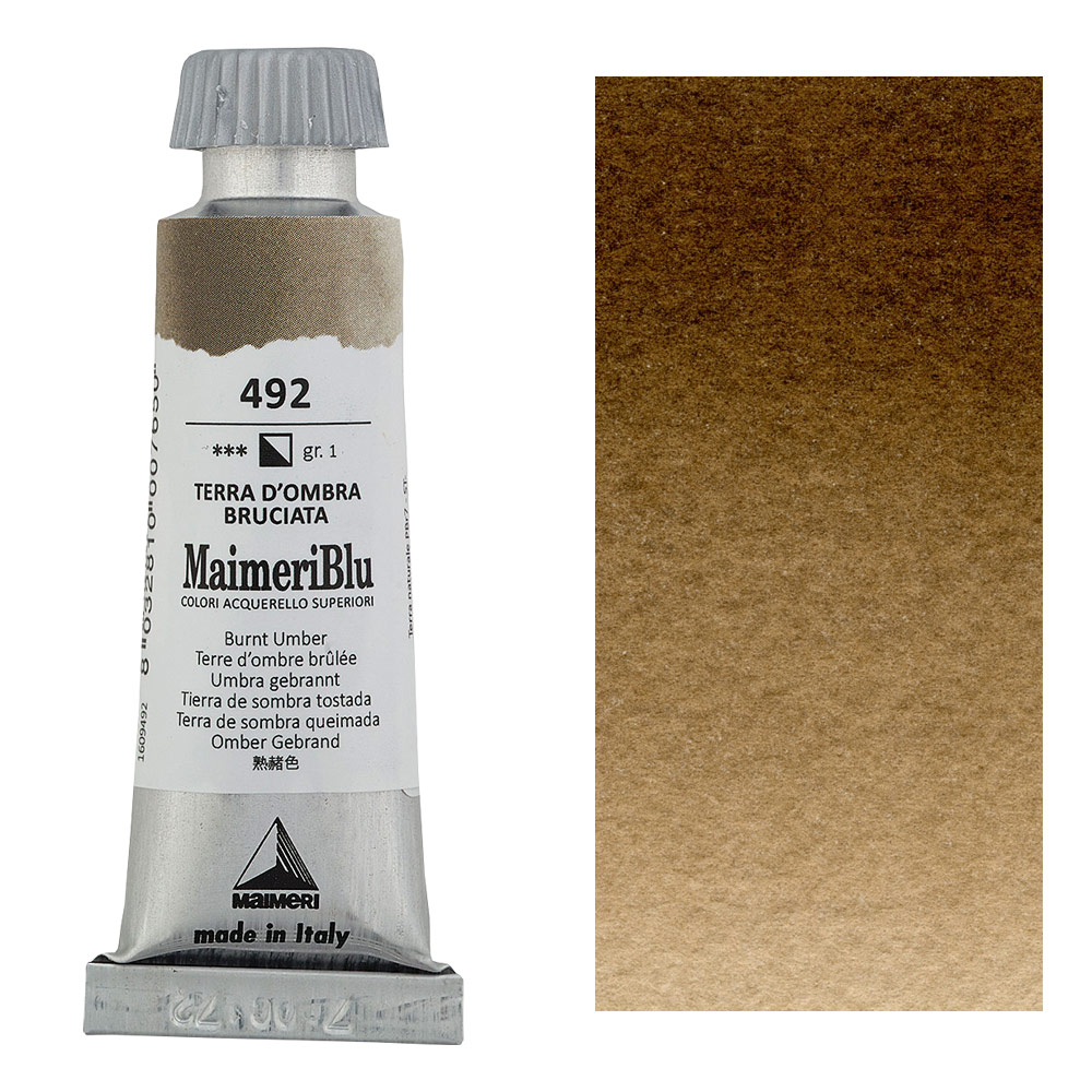 MaimeriBlu Superior Watercolour 12ml Burnt Umber