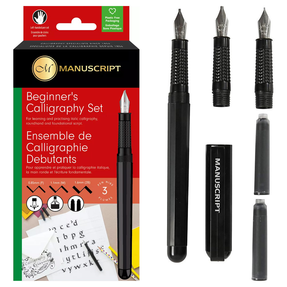 Manuscript Beginner's Calligraphy Set Left Handed