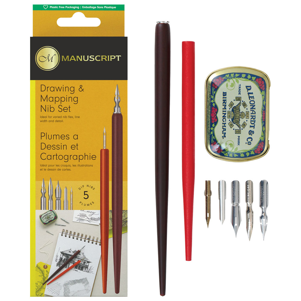 Manuscript Drawing & Mapping Nib 8 Set