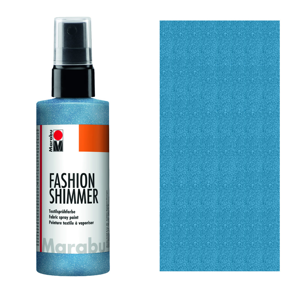 Marabu Fashion Spray 100ml - Shimmer Sky Blue
