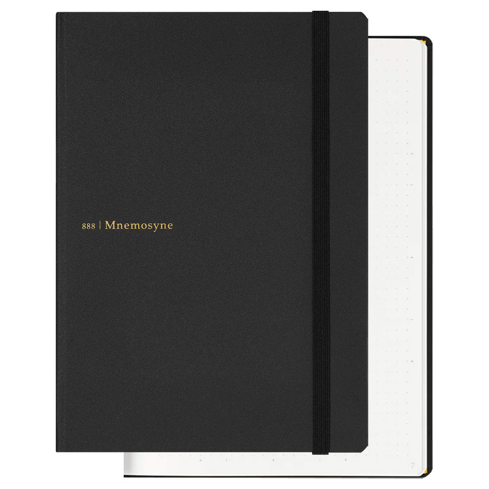 Maruman Mnemosyne A5 Dot Grid Journal 120 Sheets 5.8"x8.3" Black