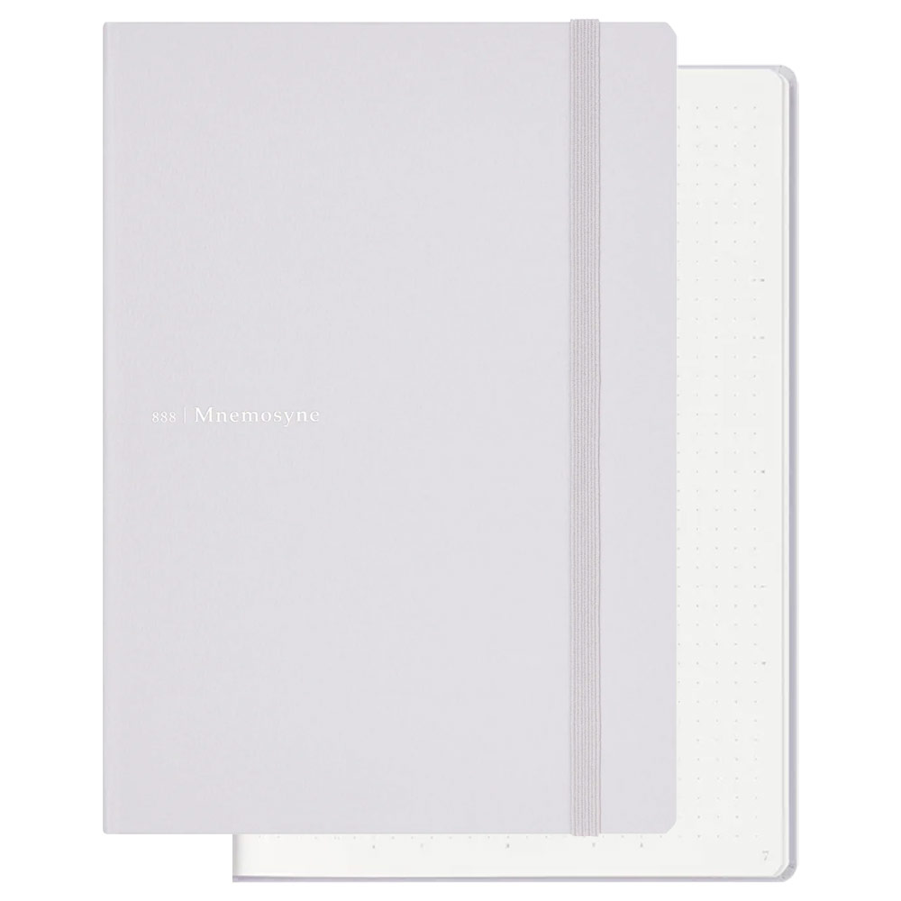 Maruman Mnemosyne A5 Dot Grid Journal 120 Sheets 5.8"x8.3" Light Grey