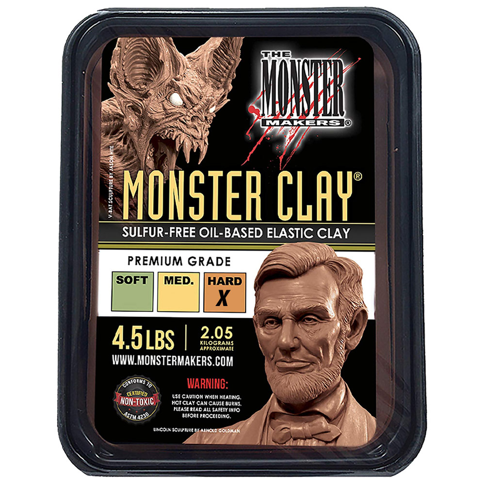 The Monster Makers Monster Clay 4.5lb Hard Brown