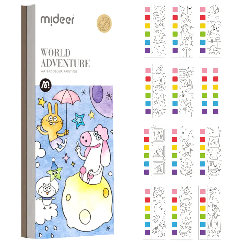 Mideer MD6309 watercolour painting- wonderland expedition art and crafts