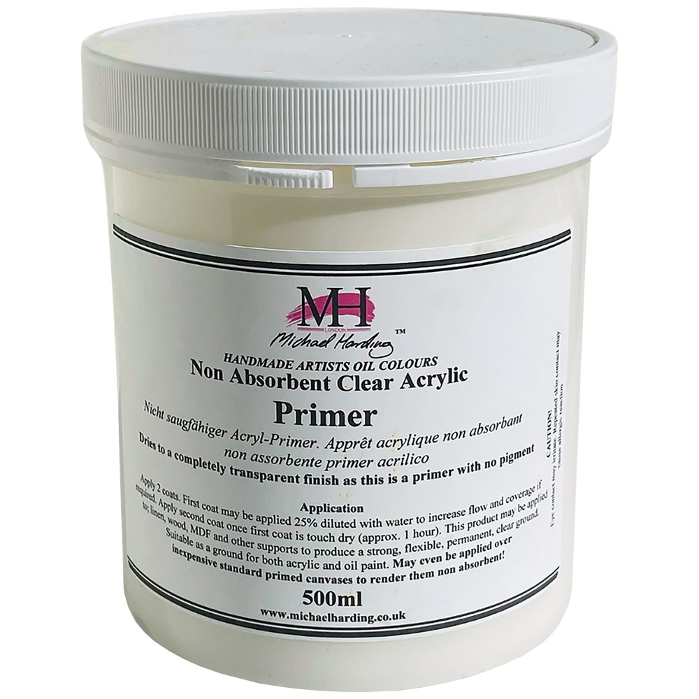 Michael Harding Non-Absorbent Acrylic Primer 500ml Clear