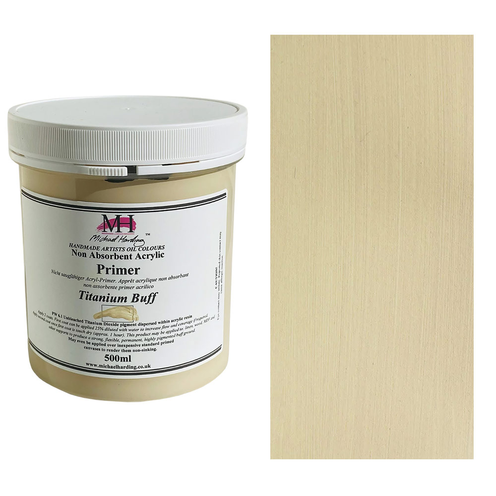 Michael Harding Non-Absorbent Acrylic Primer 500ml Titanium Buff