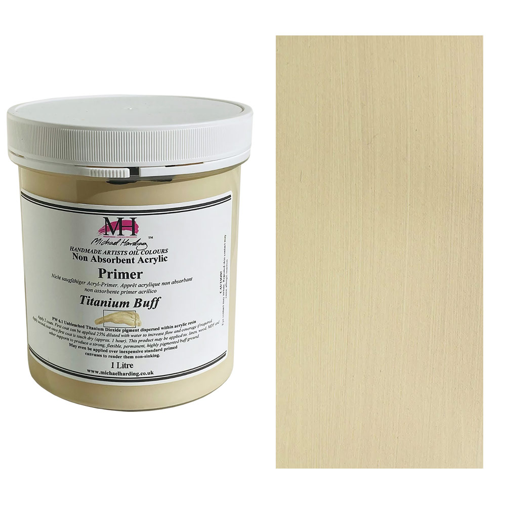Michael Harding Non-Absorbent Acrylic Primer 1000ml Titanium Buff