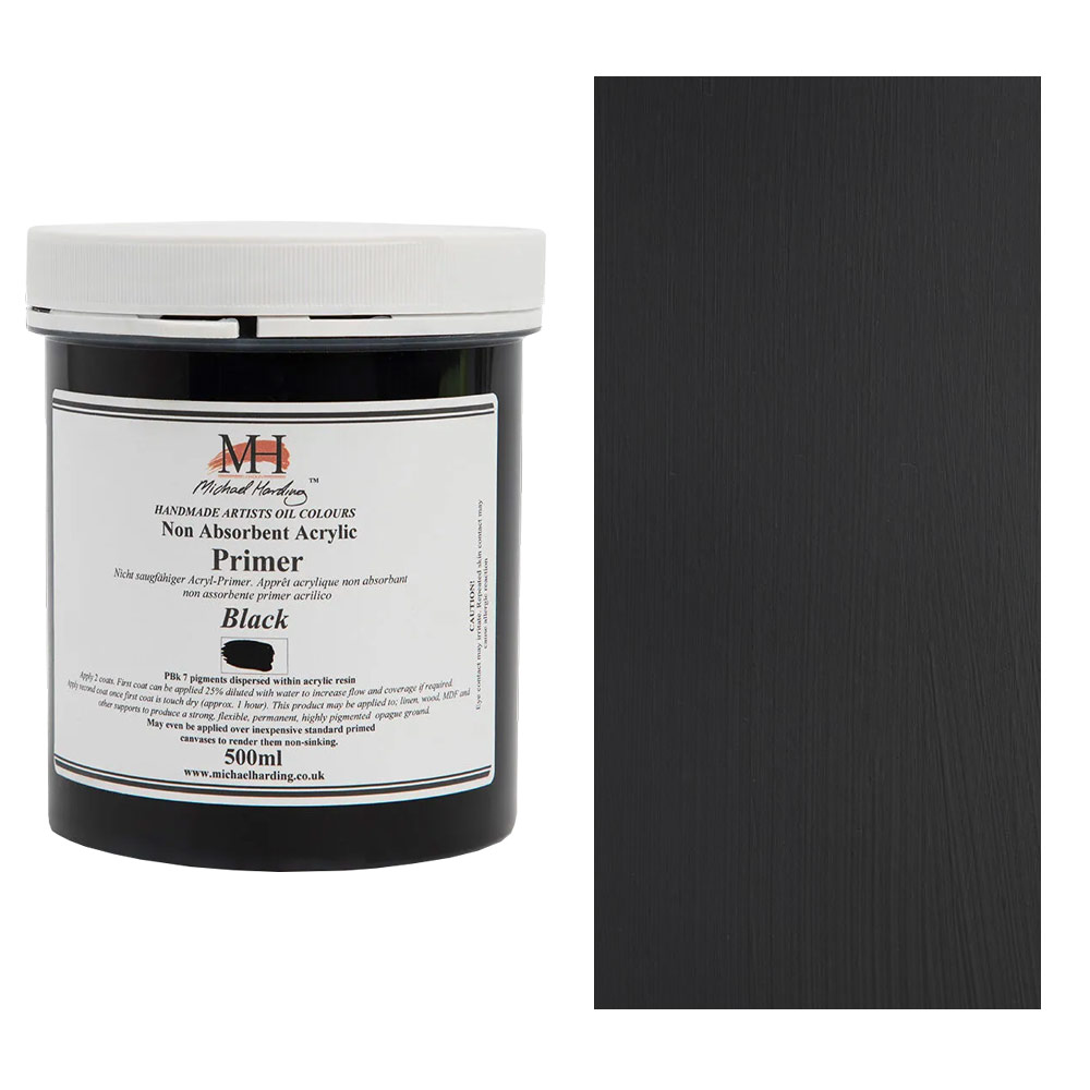 Michael Harding Non-Absorbent Acrylic Primer 500ml Black