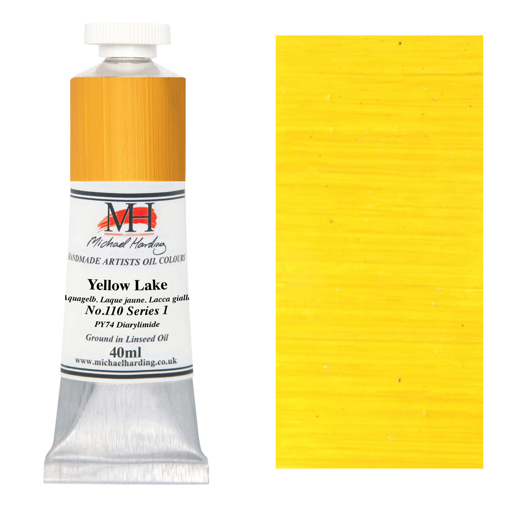Michael Harding Artists Oil Colour 40ml Yellow Lake