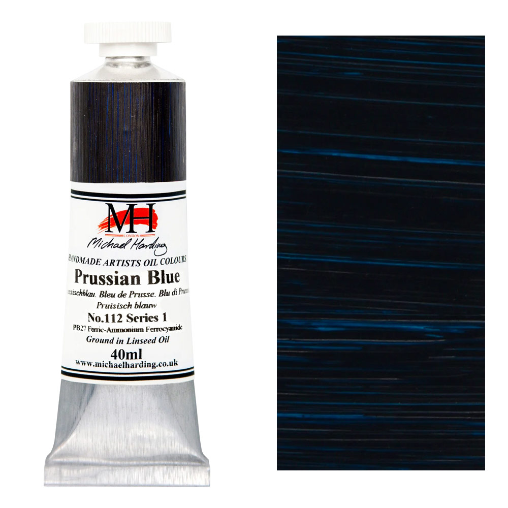 Michael Harding Artists Oil Colour 40ml Prussian Blue