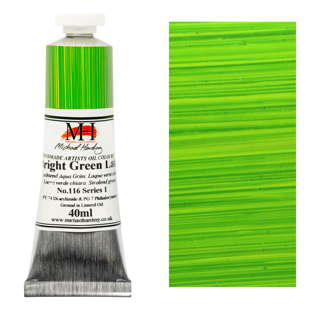 Michael Harding Artists Oil Colour 40ml Bright Green Lake