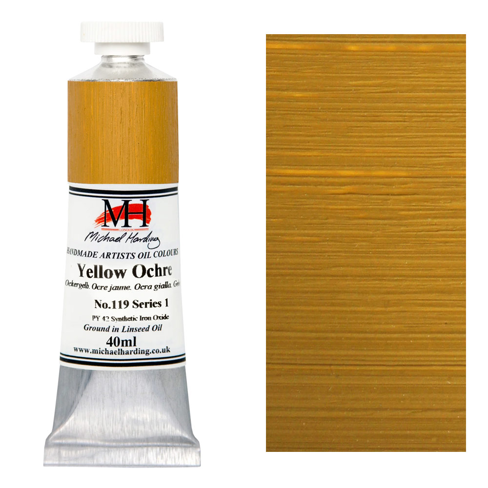 Michael Harding Artists Oil Colour 40ml Yellow Ochre