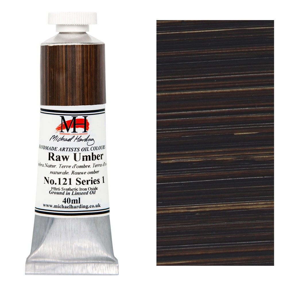 Michael Harding Artists Oil Colour 40ml Raw Umber