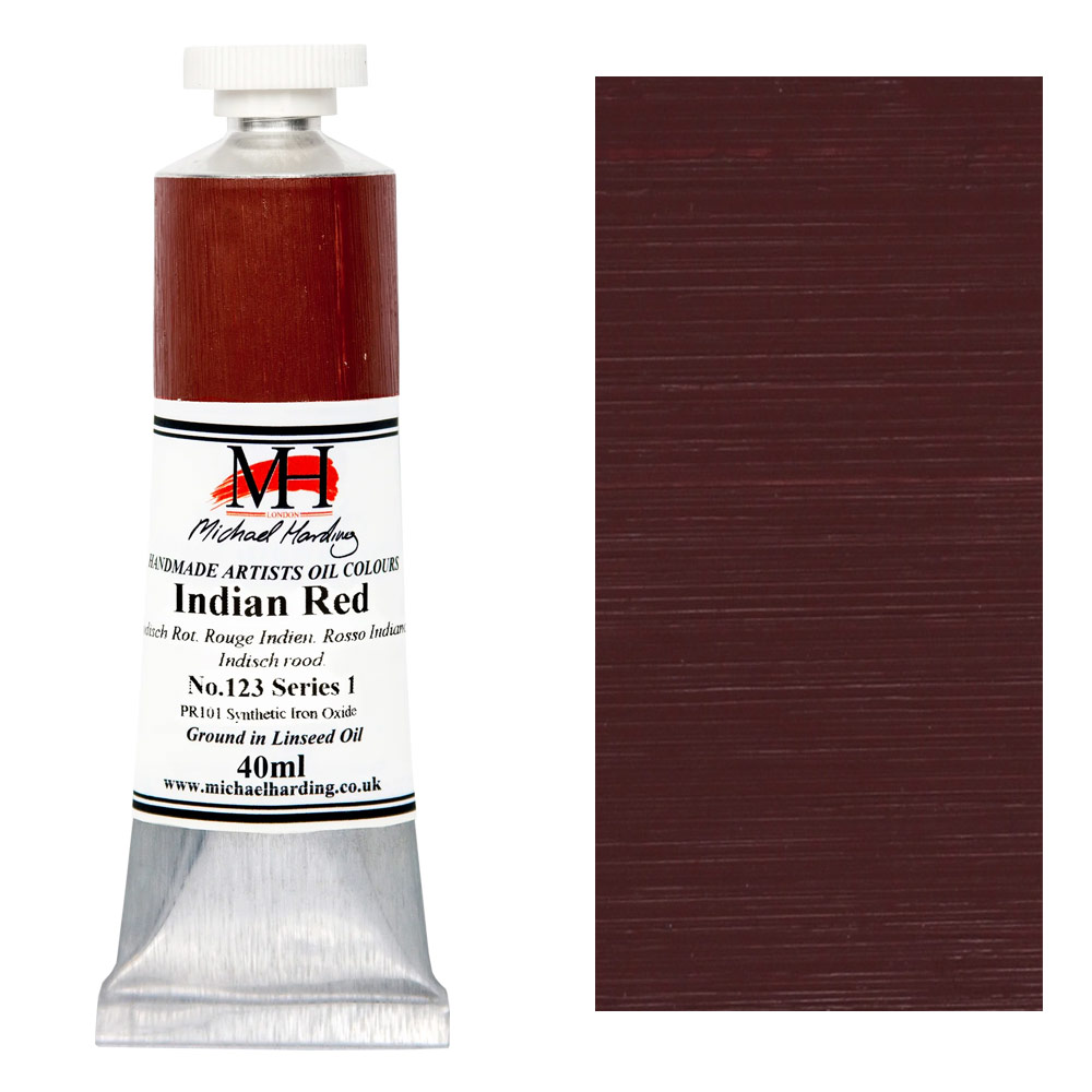 Michael Harding Artists Oil Colour 40ml Indian Red