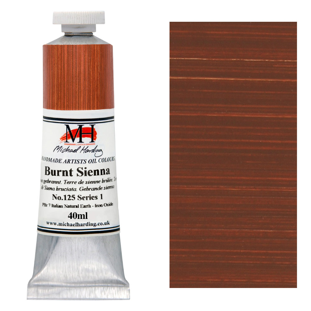 Michael Harding Artists Oil Colour 40ml Burnt Sienna