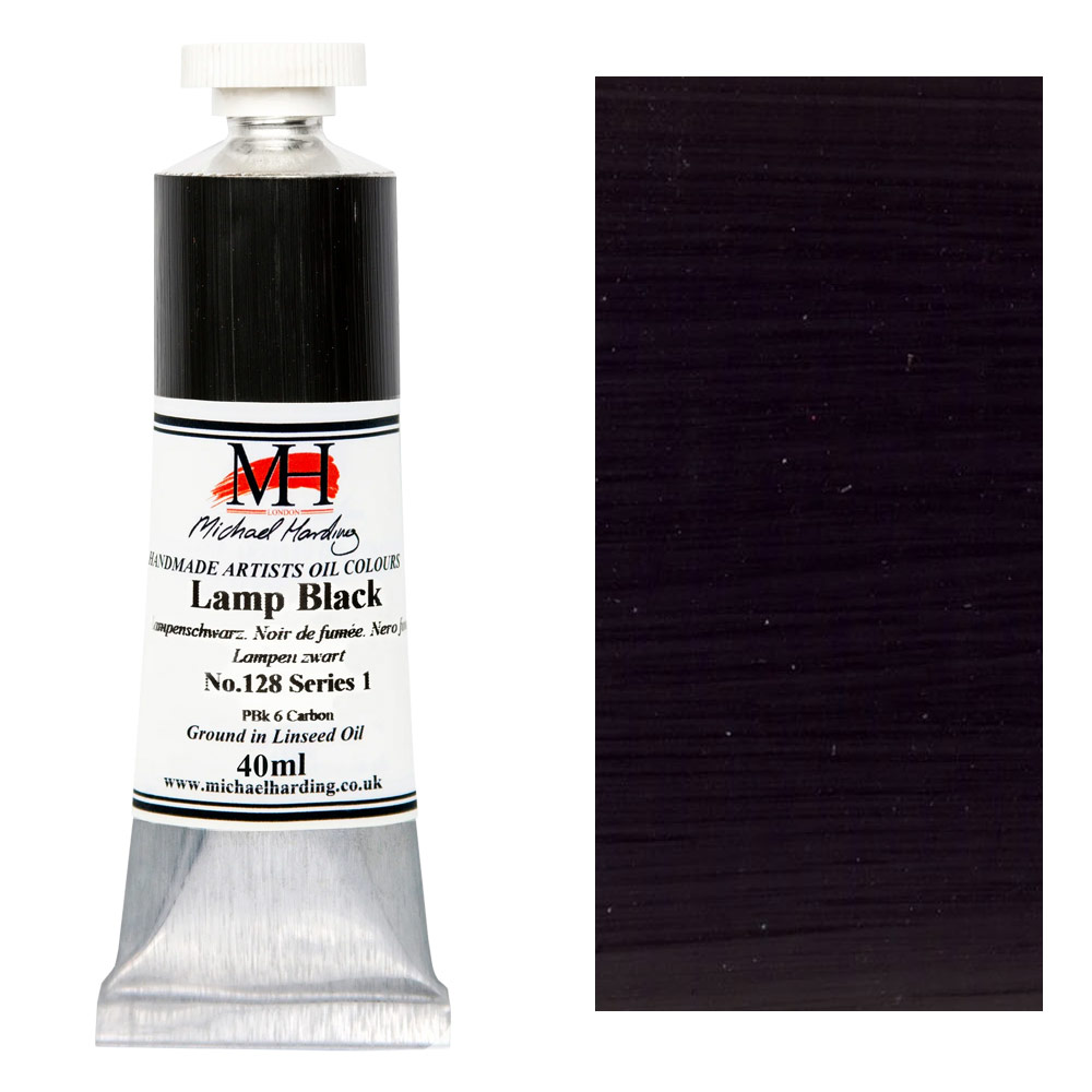 Michael Harding Artists Oil Colour 40ml Lamp Black