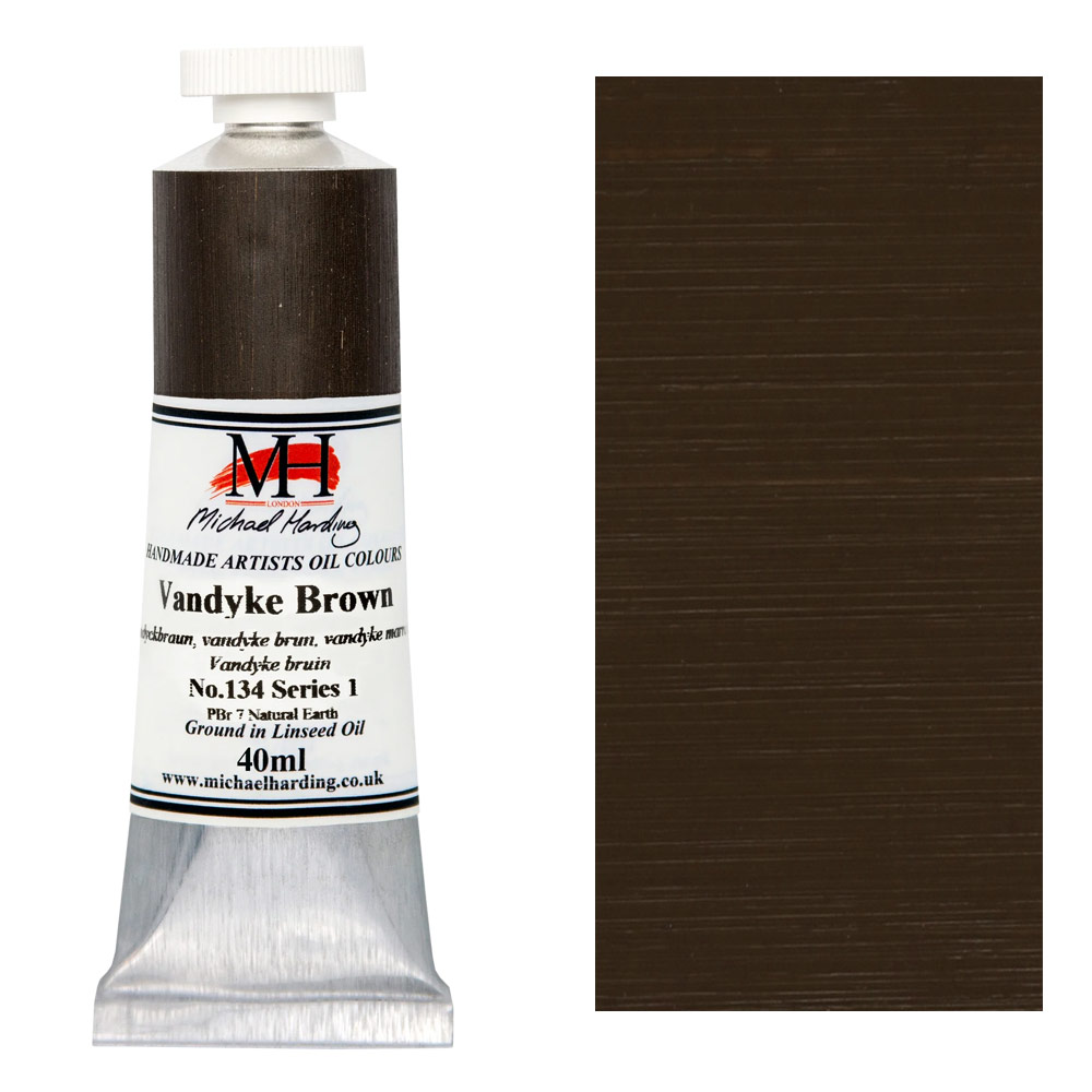 Michael Harding Artists Oil Colour 40ml Vandyke Brown