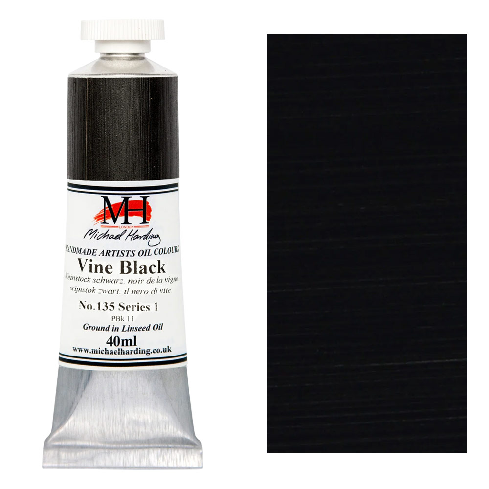 Michael Harding Artists Oil Colour 40ml Vine Black
