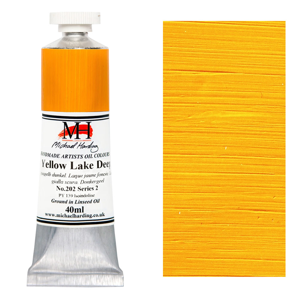 Michael Harding Artists Oil Colour 40ml Yellow Lake Deep