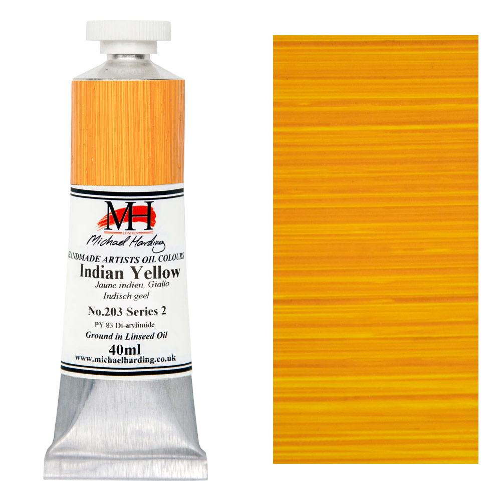 Michael Harding Artists Oil Colour 40ml Indian Yellow