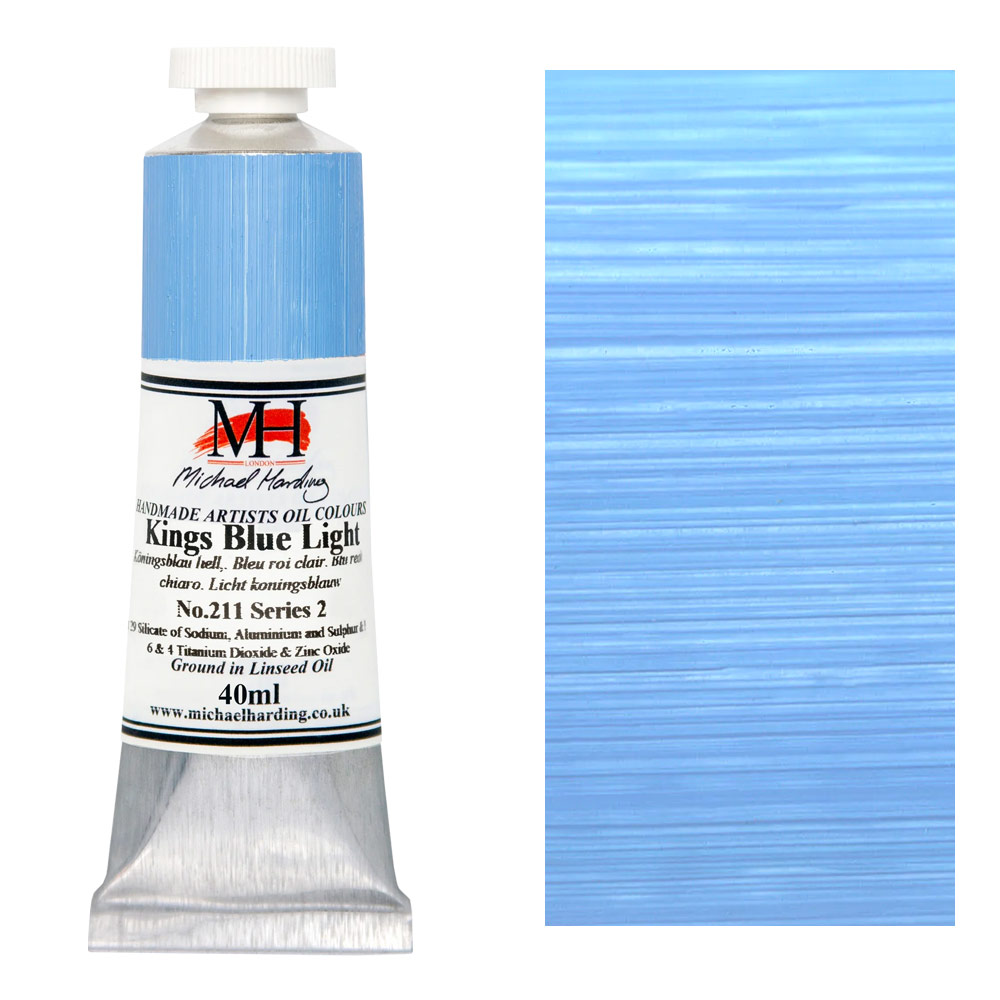 Michael Harding Artists Oil Colour 40ml Kings Blue Light