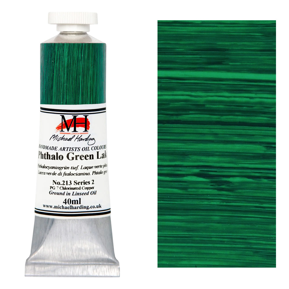 Michael Harding Artists Oil Colour 40ml Phthalo Green Lake
