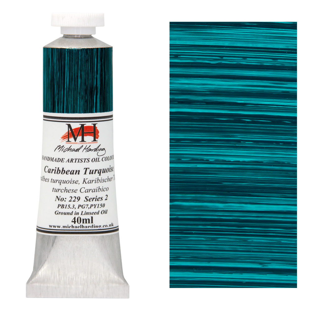 Michael Harding Artists Oil Colour 40ml Caribbean Turquoise