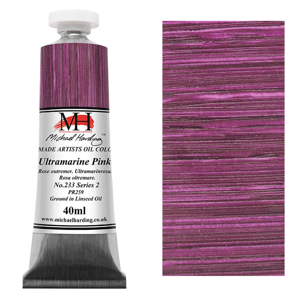 Michael Harding Artists Oil Colour 40ml Ultramarine Pink
