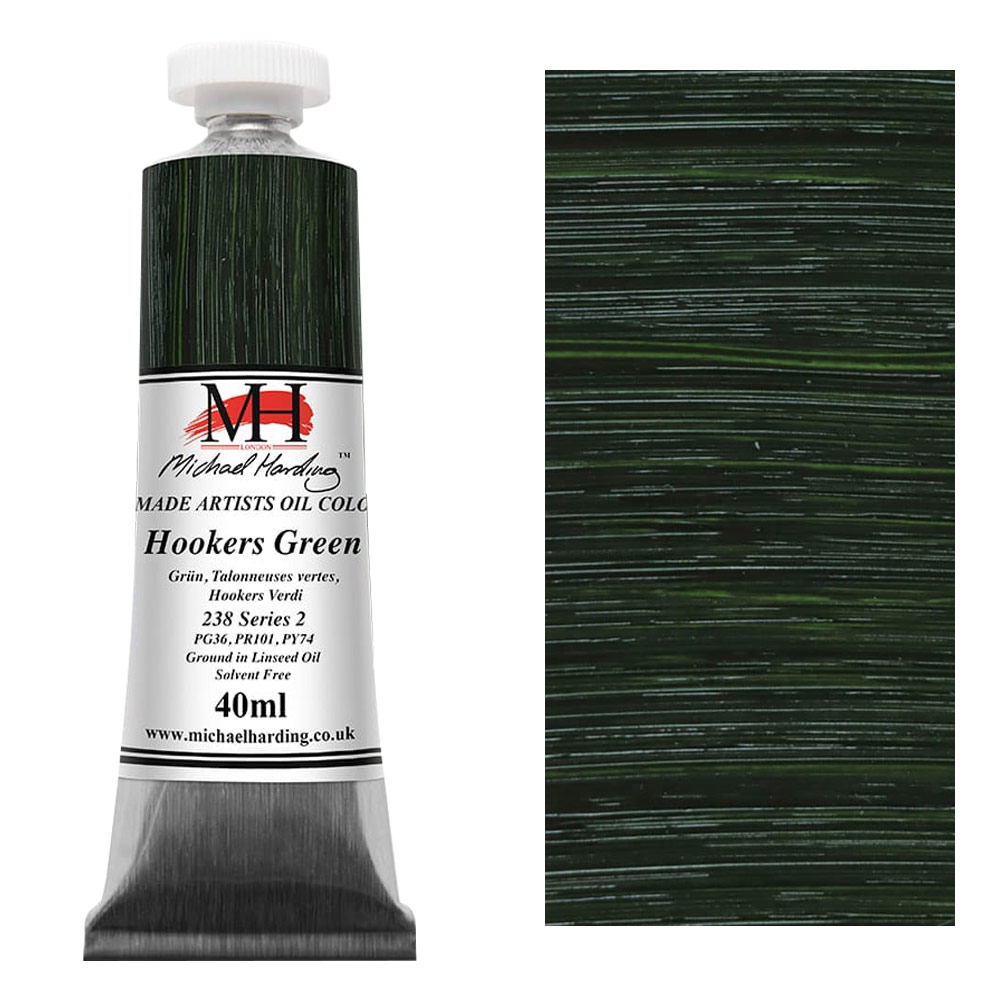 Michael Harding Artists Oil Colour 40ml Hooker's Green