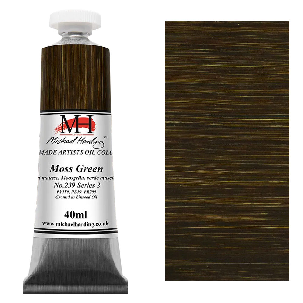 Michael Harding Artists Oil Colour 40ml Moss Green