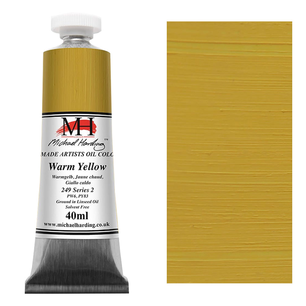Michael Harding Artists Oil Colour 40ml Warm Yellow