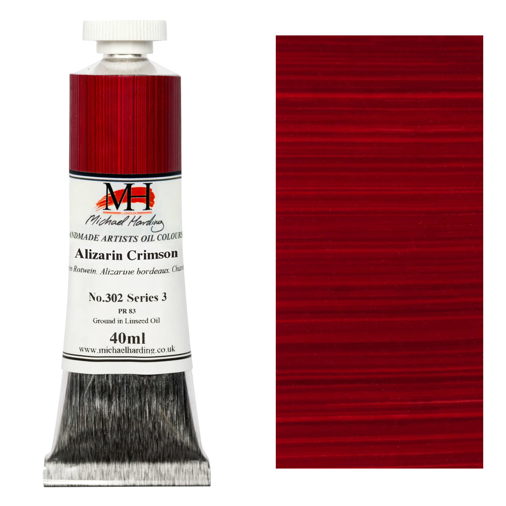 Michael Harding Artists Oil Colour 40ml Alizarin Crimson
