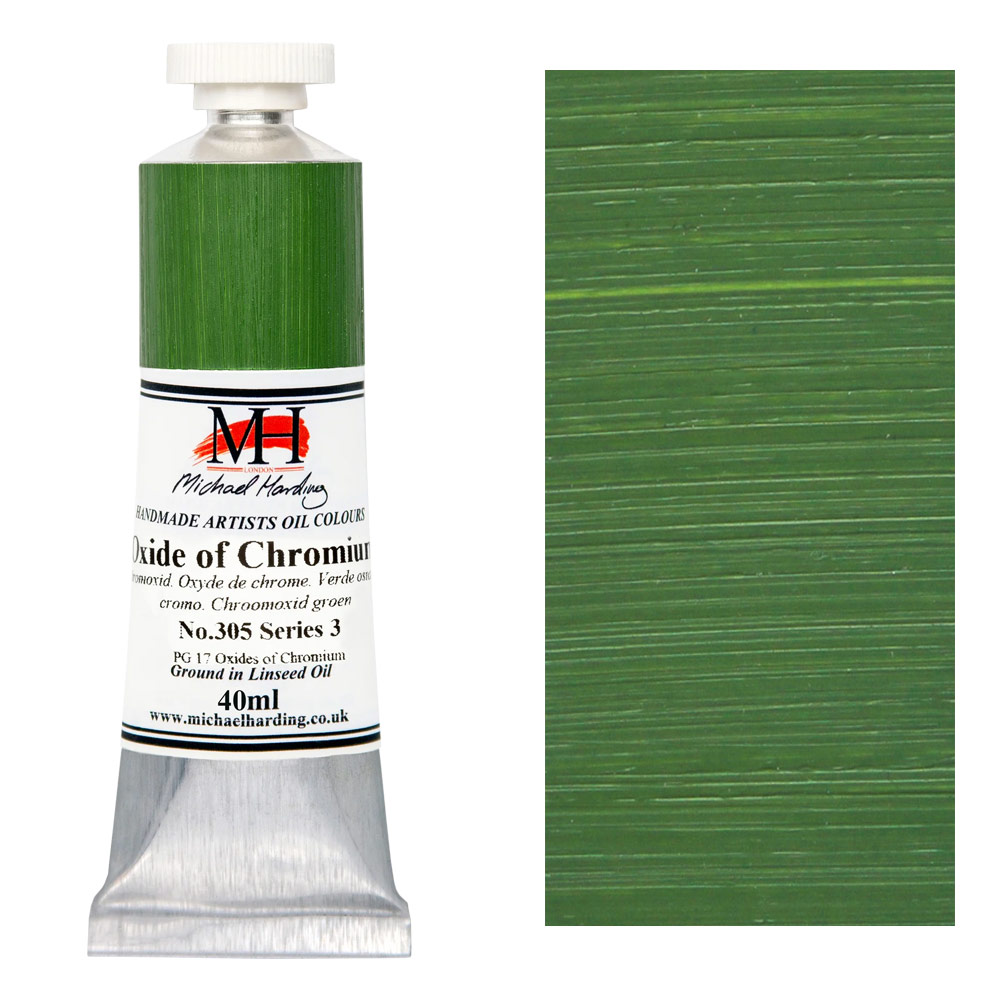 Michael Harding Artists Oil Colour 40ml Oxide of Chromium