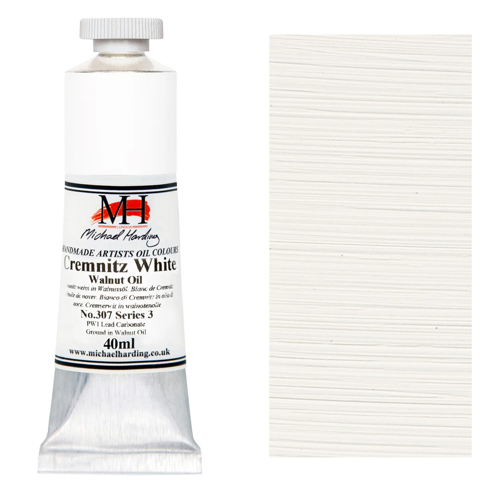 Michael Harding Artists Oil Colour 40ml Cremnitz White (Walnut)