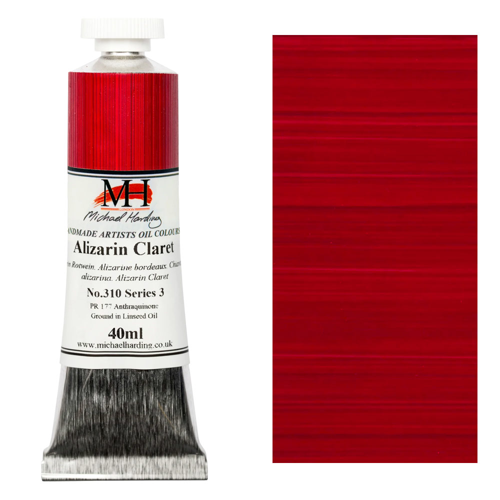 Michael Harding Artists Oil Colour 40ml Alizarin Claret