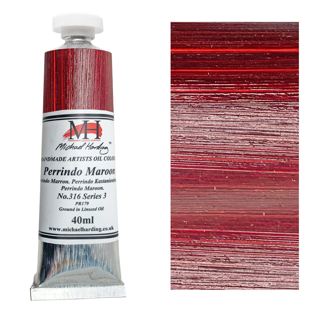 Michael Harding Artists Oil Colour 40ml Perrindo Maroon