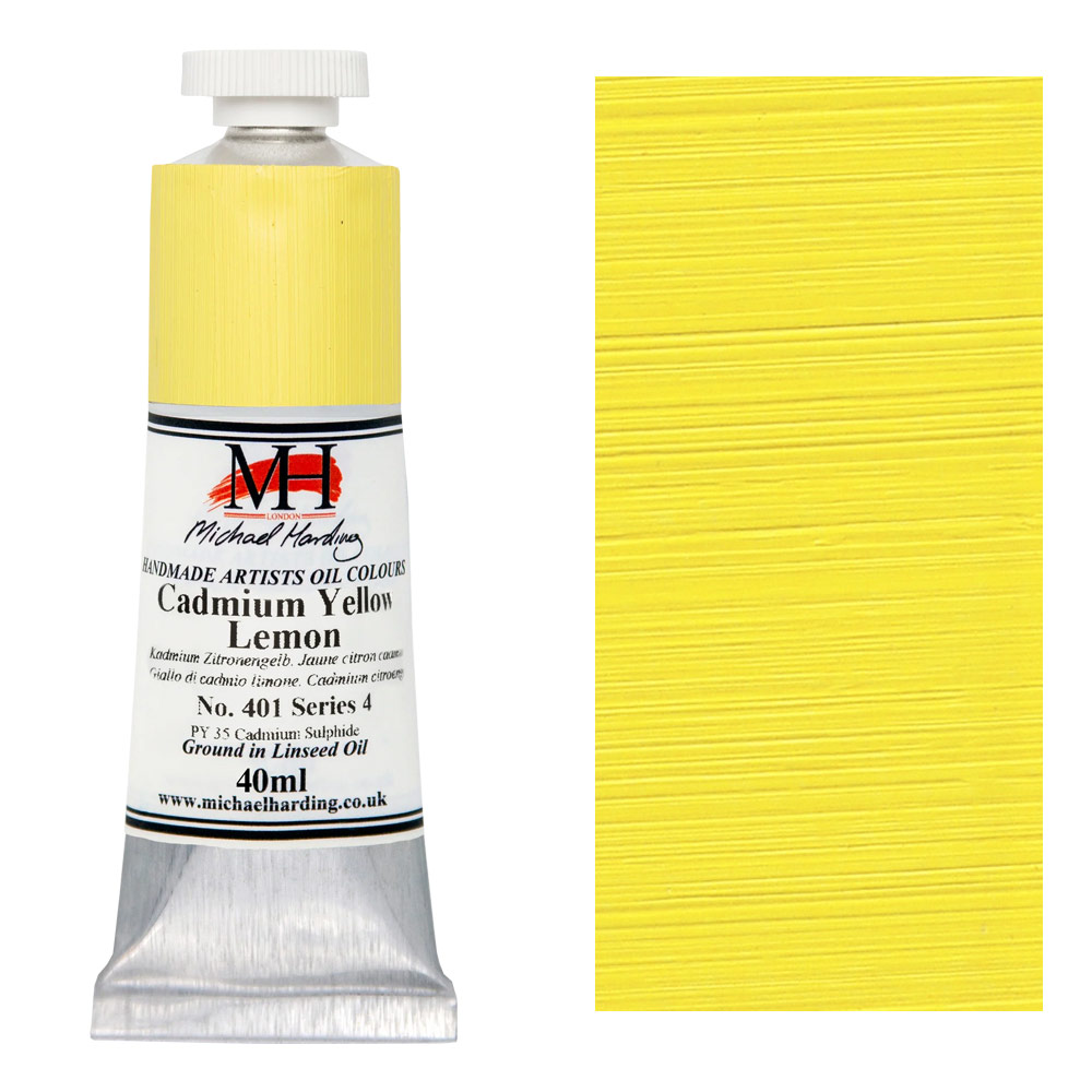 Michael Harding Artists Oil Colour 40ml Cadmium Yellow Lemon