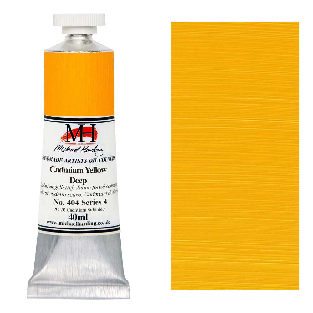 Michael Harding Artists Oil Colour 40ml Cadmium Yellow Deep