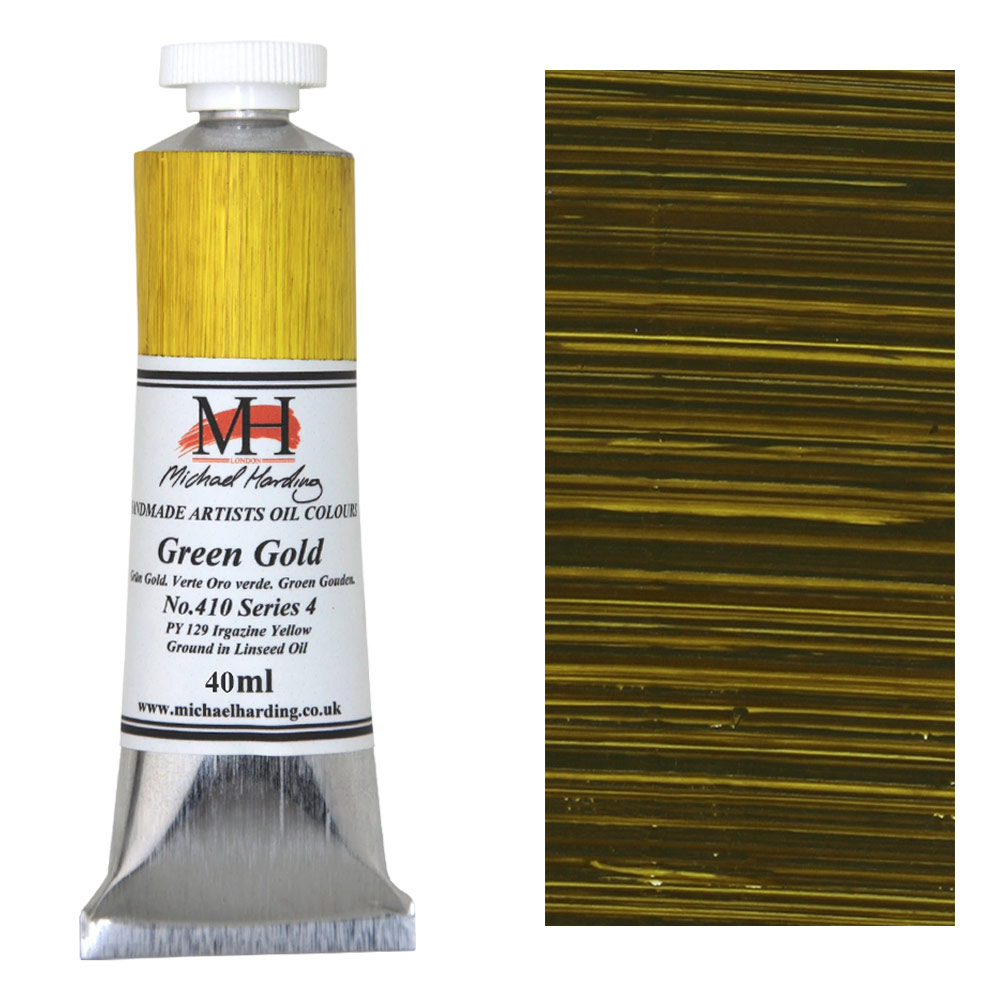 Michael Harding Artists Oil Colour 40ml Green Gold
